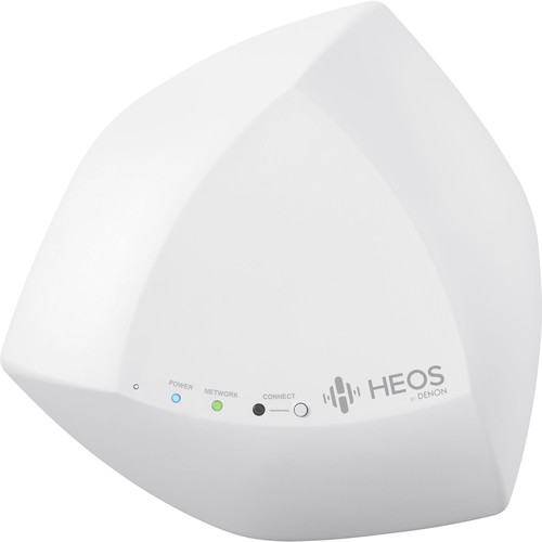 White Denon HEOS Extend Dual Band Wireless N Range Extender Connectivity 