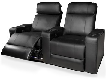 Valencia Piacenza Home Theater Seating Adjustable Powered Recline Position