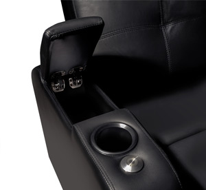 Valencia Verona Home Theater Seating Hidden Storage in Every Seat Arm