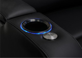 Valencia Verona Home Theater Seating Sleek LED Cup Holder