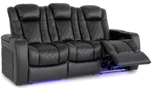Valencia Tuscany Three Seater With Center Console Home Theater Seating Adjustable Powered Recline Position