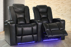 Valencia Venice Home Theater Seating Adjustable Powered Recline Position