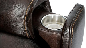 Valencia Campania Home Theater Seating Sleek Cup Holder