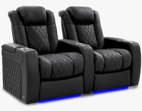 Home Theater Seating Toronto Canada, White Leather Theater Sofa