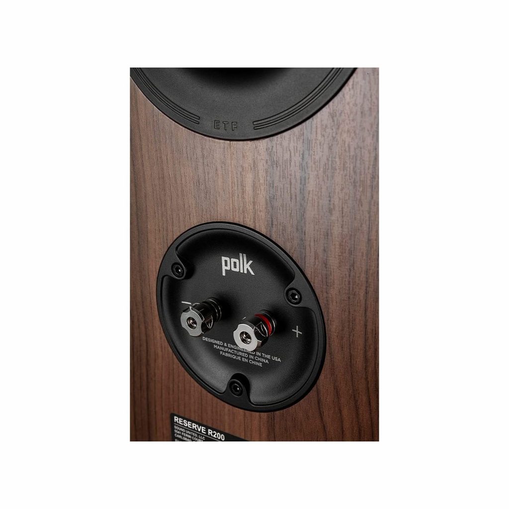 Polk Audio Reserve R200 Bookshelf Speakers, Brown, (Pair)