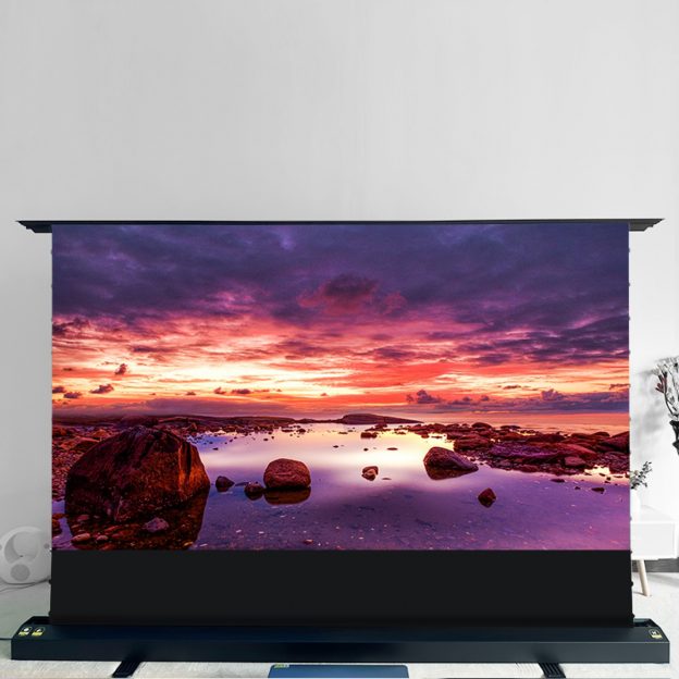 Aurora Floor Rising ALR Motorized Screen Archives - Eastporters Audio Video