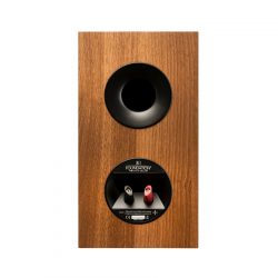 Back-Side Straight View of MartinLogan Motion Foundation B1 Bookshelf Walnut Speaker