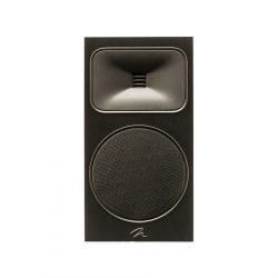 Straight Front View With Grille of MartinLogan Motion Foundation B2 Bookshelf Black Speaker
