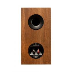 Back-Side Straight View of MartinLogan Motion Foundation B2 Bookshelf Walnut Speaker