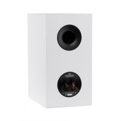 Back-Side Left Angled View of MartinLogan Motion Foundation B2 Bookshelf White Speaker