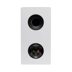 Back-Side Straight View of MartinLogan Motion Foundation B2 Bookshelf White Speaker