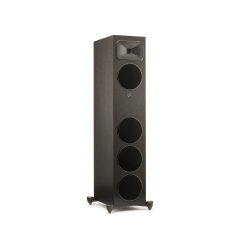 Right Angled Front View with Black Grills of MartinLogan Motion Foundation F1 Floorstanding Speaker