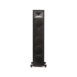 Straight Front View with Black Grills of MartinLogan Motion Foundation F1 Floorstanding Speaker