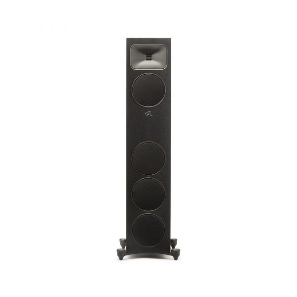 Straight Front View with Black Grills of MartinLogan Motion Foundation F1 Floorstanding Speaker