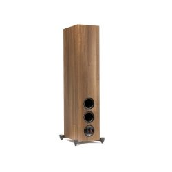 Back-Side Right Angled View of MartinLogan Motion Foundation F1 Floorstanding Walnut Speaker