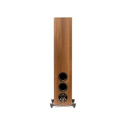 Back-Side View of MartinLogan Motion Foundation F1 Floorstanding Walnut Speaker