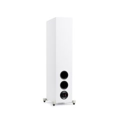 Back-Side Right Angled View of MartinLogan Motion Foundation F1 Floorstanding White Speaker