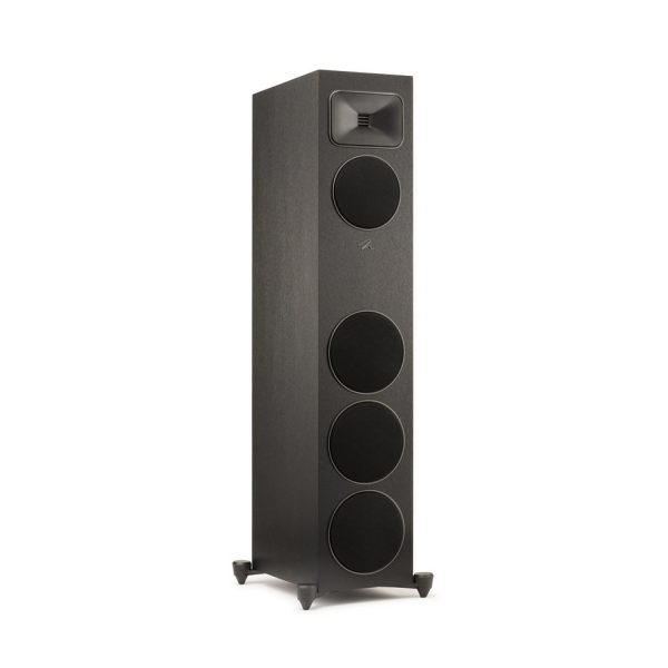 Right Angled Front View with Black Grills of MartinLogan Motion Foundation F2 Floorstanding Speaker