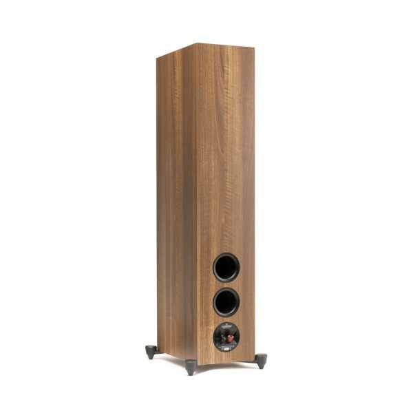 Back-Side Right Angled View of MartinLogan Motion Foundation F2 Floorstanding Walnut Speaker