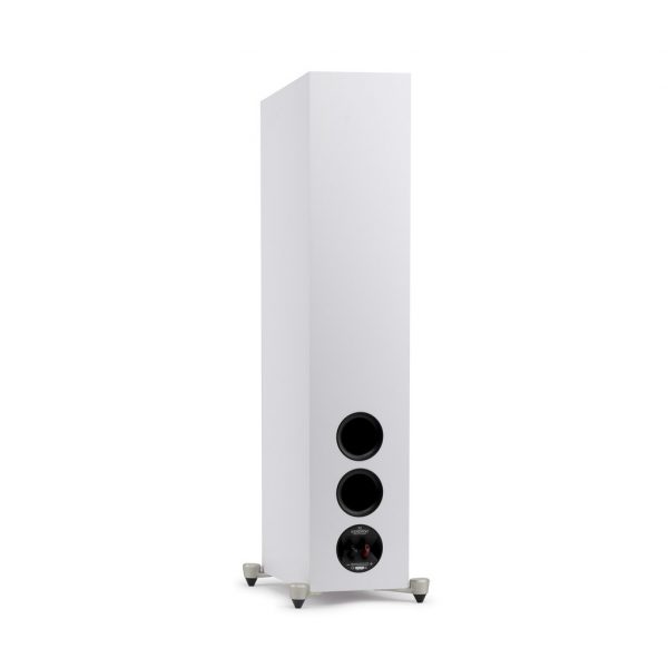 Back-Side Right Angled View of MartinLogan Motion Foundation F2 Floorstanding White Speaker