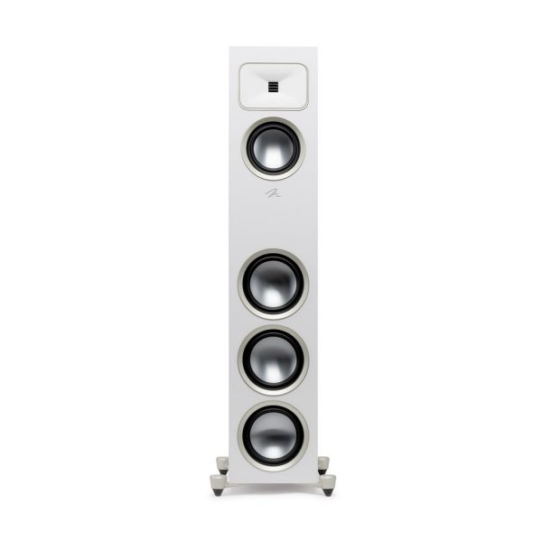 Straight Front View without Grills of MartinLogan Motion Foundation F2 Floorstanding White Speaker
