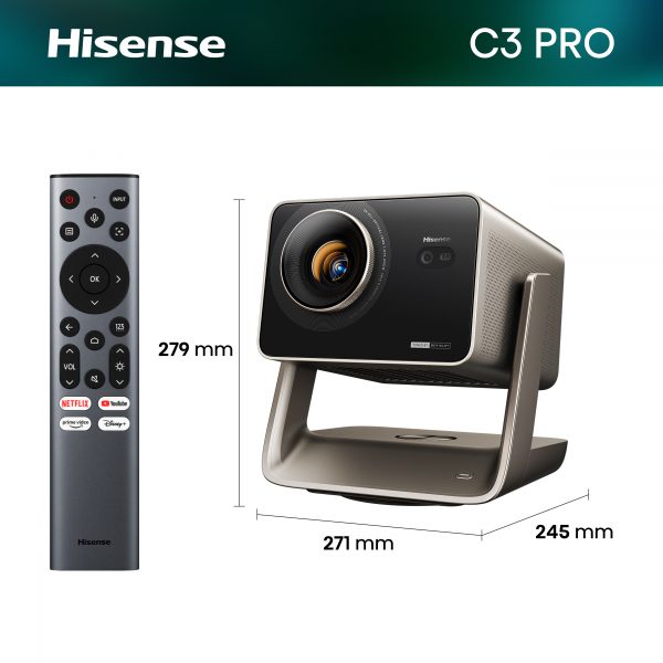 Hisense C3 Pro dimensions 271 x 245 x 279 mm