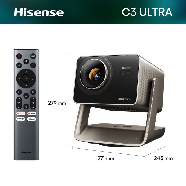 Hisense C3 Ultra dimensions 271 x 245 x 279 mm
